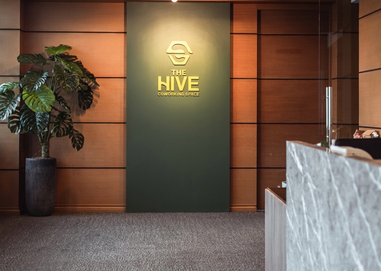 The Hive reception area